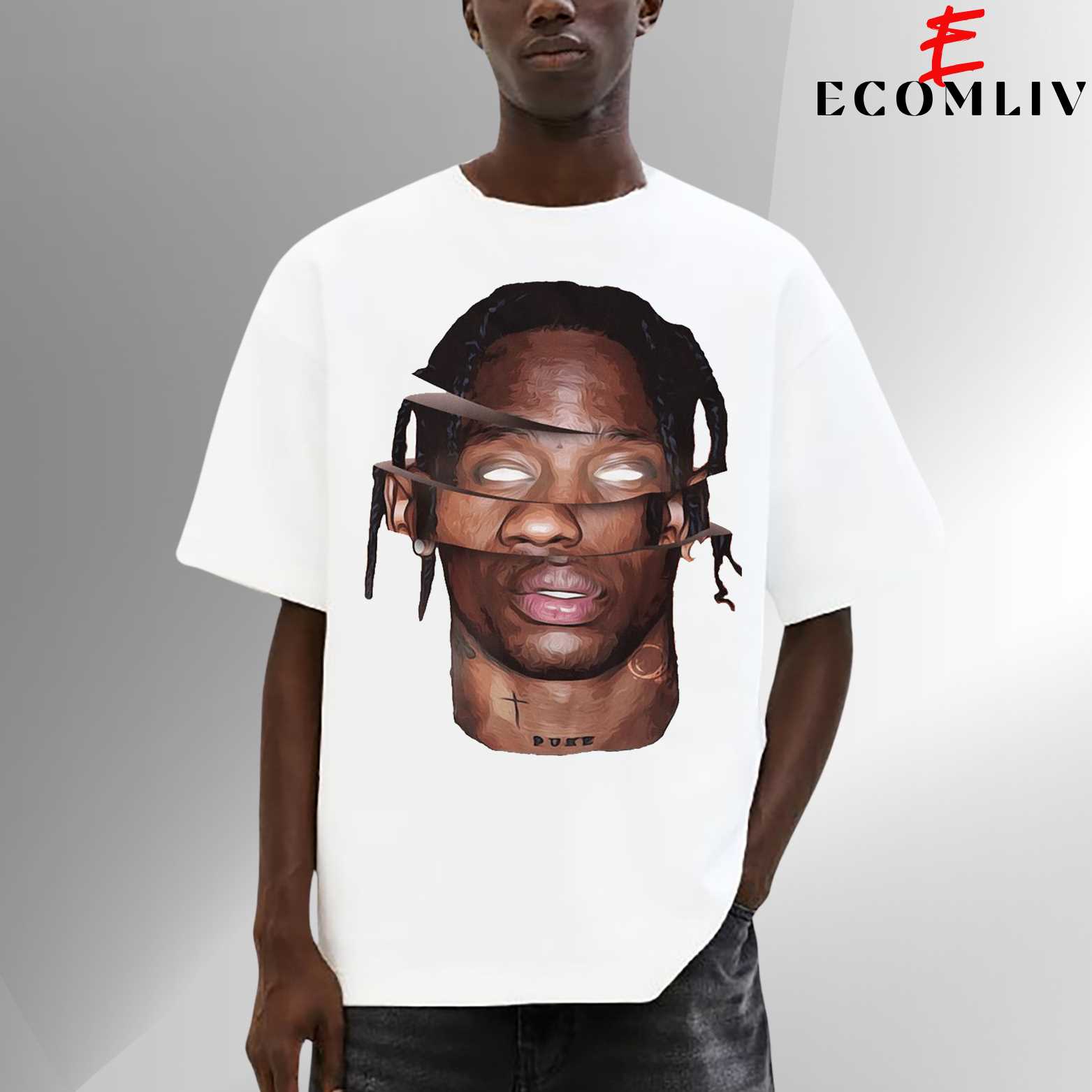Travis Scott Face Thug T-Shirt, Unisex T-Shirt